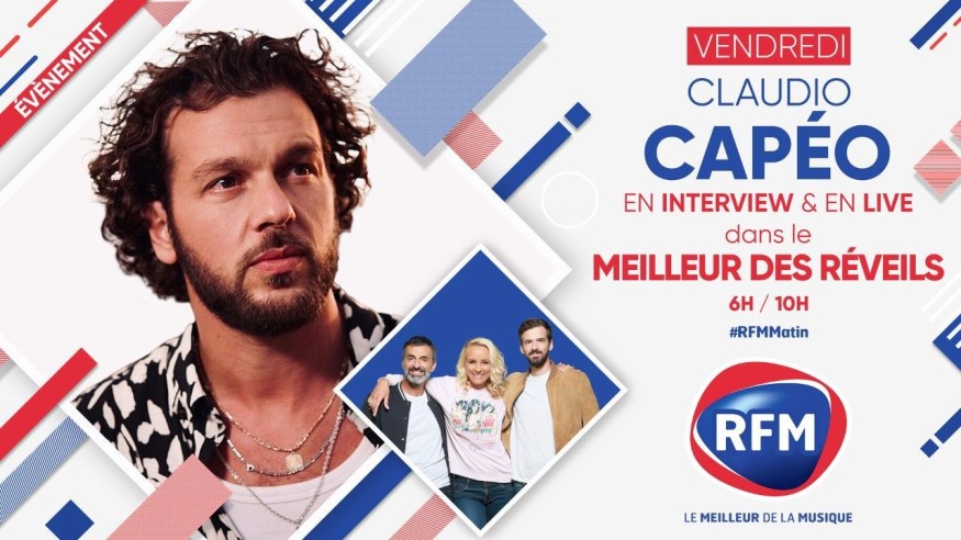 Vendredi 27 novembre : Claudio Capéo est l'invité du Meilleur des Réveils
