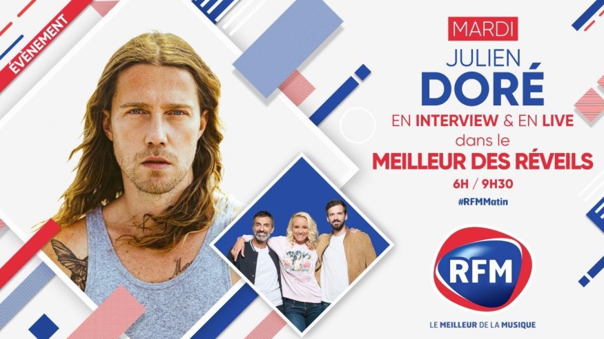 Mardi 20 octobre: Julien Doré est l'invité du Meilleur des Réveils