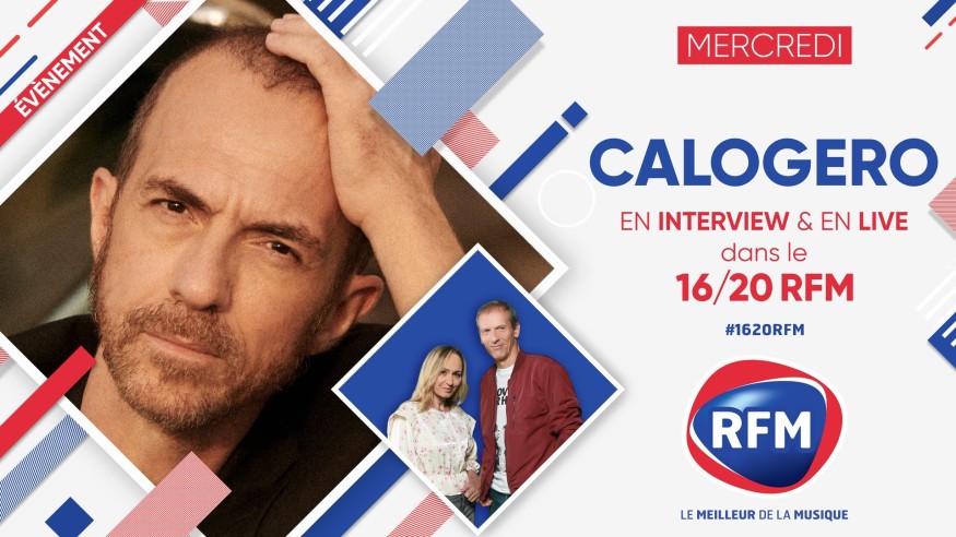 Mercredi 9 décembre: Calogero est l'invité du 16/20 RFM