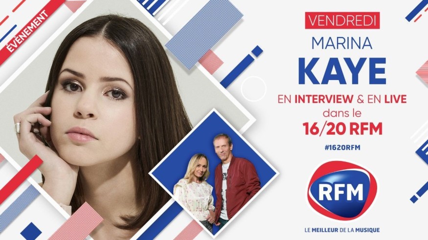 Vendredi 6 novembre: Marina Kaye est l'invitée du 16/20 RFM