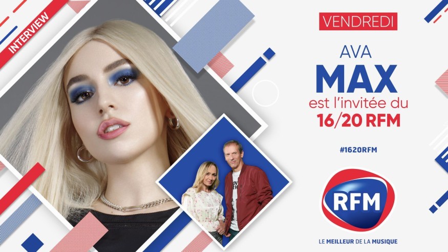 Vendredi 9 octobre : Ava Max est l’invitée du 16/20 RFM