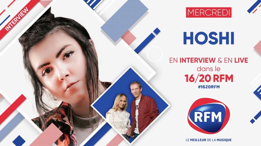 Mercredi 3 février: Hoshi est l'invitée du 16/20 RFM