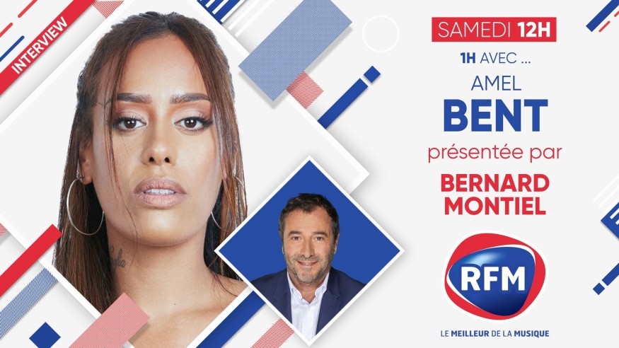 Samedi 13 février : Bernard Montiel reçoit Amel Bent sur RFM !
