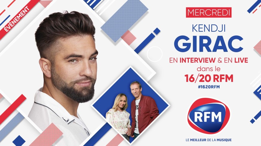 Mercredi 17 février : Kendji Girac sera l'invité du 16/20h sur RFM !