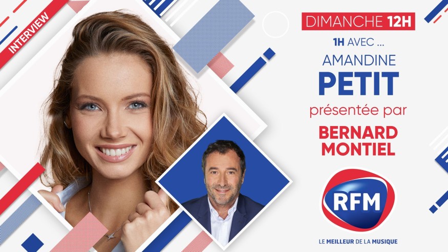 Dimanche 14 février : Bernard Montiel reçoit Amandine Petit sur RFM !