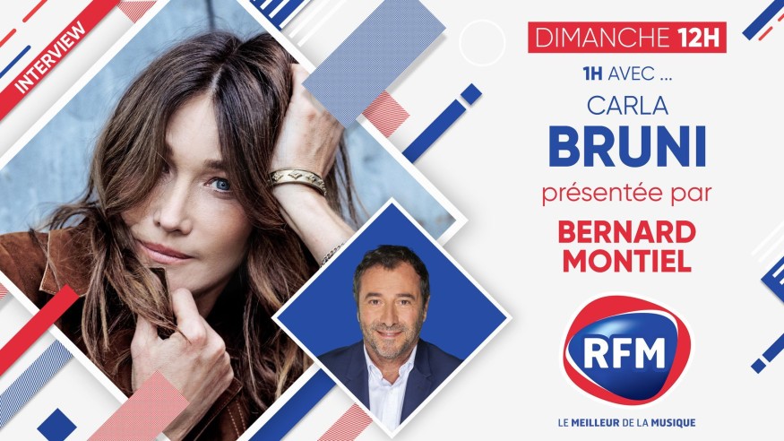 Dimanche 7 février : Carla Bruni sera au micro de Bernard Montiel sur RFM !