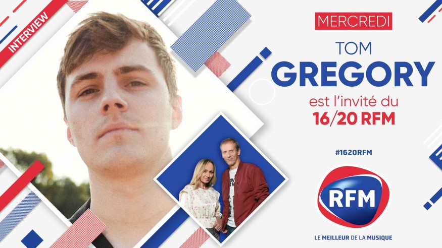 Mercredi 10 février: Tom Gregory est l'invité du 16/20 RFM !