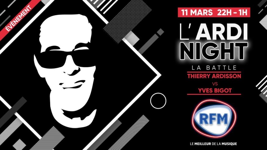 Jeudi 11 mars: retrouvez Thierry Ardisson dans l' «Ardinight » sur RFM !