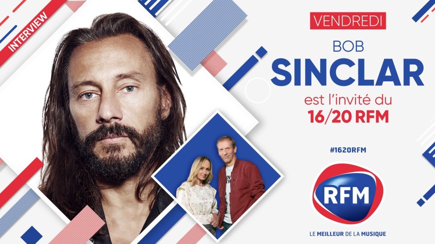 Vendredi 12 mars: Retrouvez Bob Sinclar dans le 16/20 et RFM Night Fever !