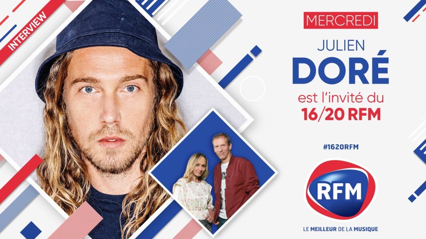 Mercredi 10 mars: Julien Doré est l'invité du 16/20