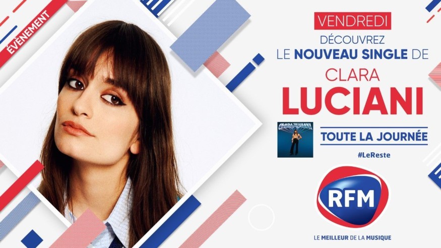 Vendredi 9 avril: découvrez le nouveau single de Clara Luciani toute la journée sur RFM !