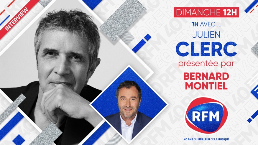 Dimanche 30 mai : Julien Clerc sera l'invité de Bernard Montiel !