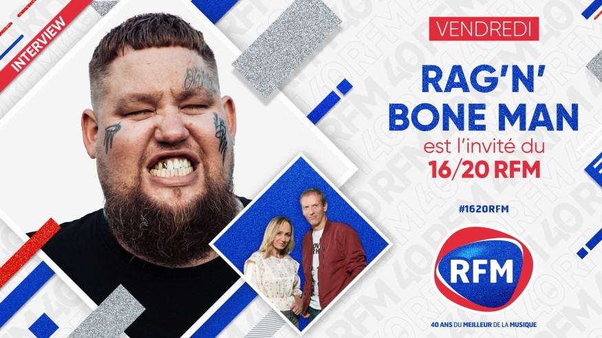 Vendredi 7 mai : Rag'N'bone Man est l'invité du 16/20h !