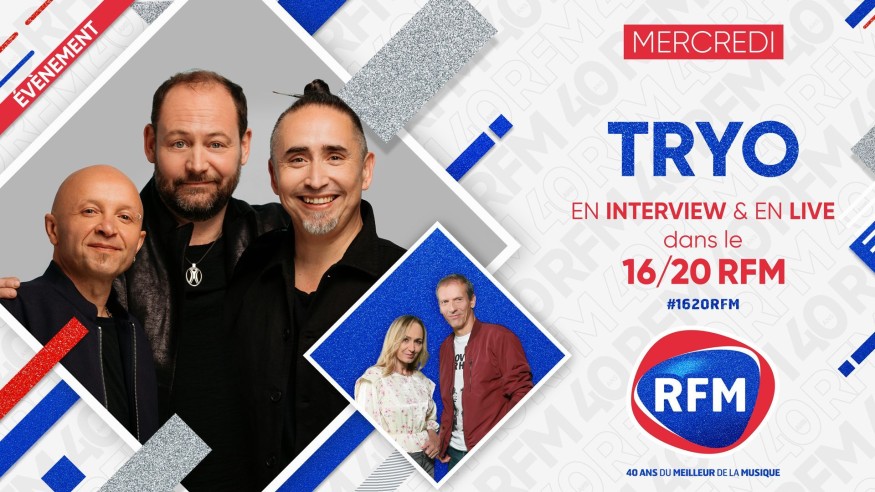 Mercredi 12 mai : Tryo sera l'invité du 16/20H !