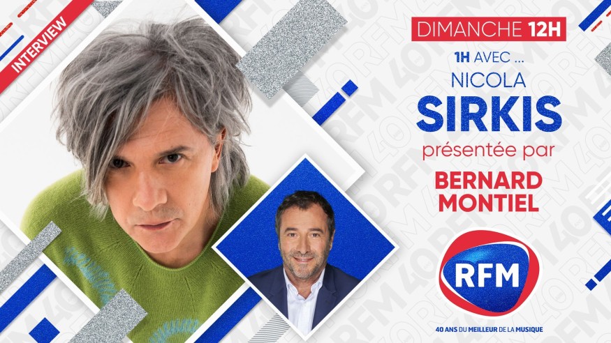 Dimanche 9 mai : Nicola Sirkis est l’invité de Bernard Montiel !