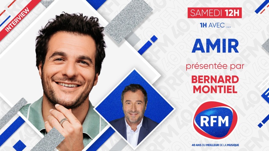 Samedi 8 mai : Amir est l’invité de Bernard Montiel !