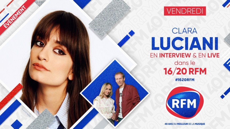 Vendredi 11 juin: Clara Luciani est l'invitée du 16/20 RFM !