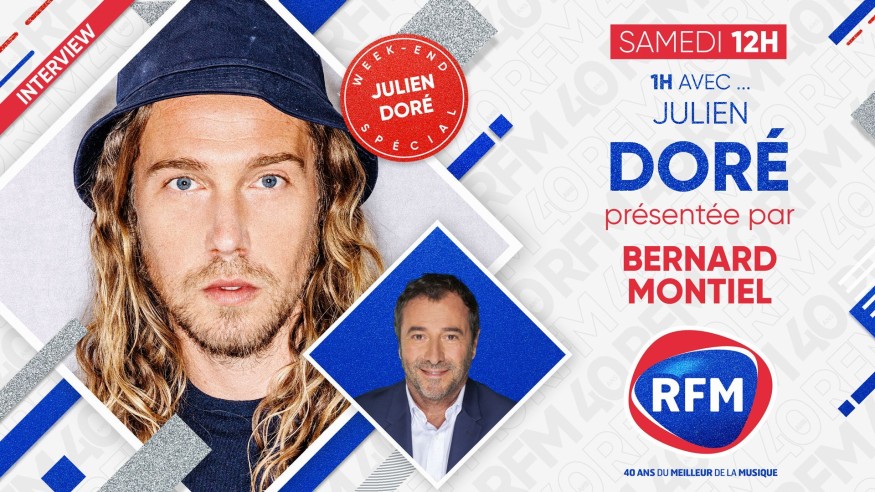 Samedi 26 juin : Julien Doré sera l’invité de Bernard Montiel