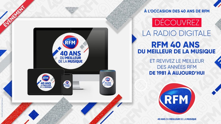 Découvrez la radio digitale «RFM, 40 ans du Meilleur de la musique»