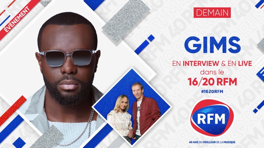 Mercredi 2 juin : Gims sera l'invité du 16/20h !