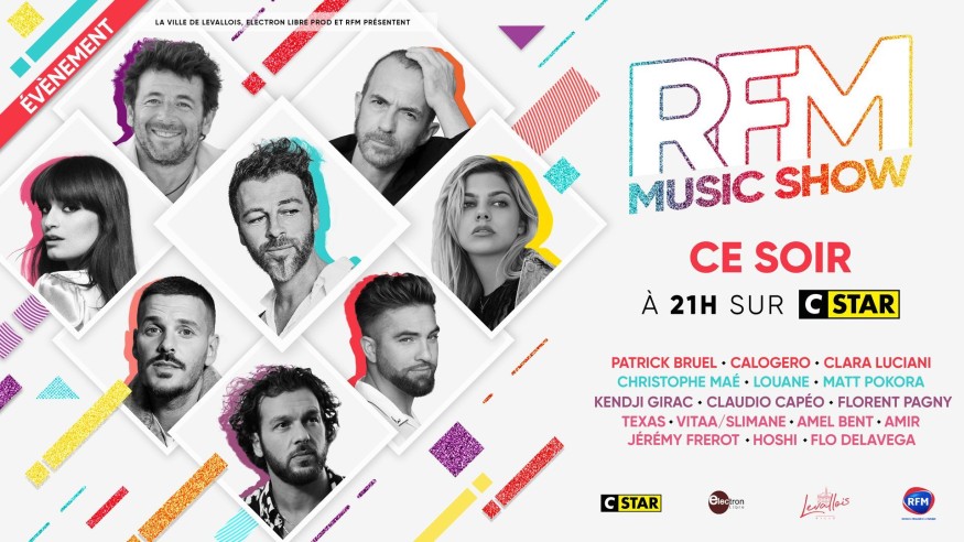 Découvrez l'intégralité du RFM Music Show ce soir à 21h00 sur CSTAR !