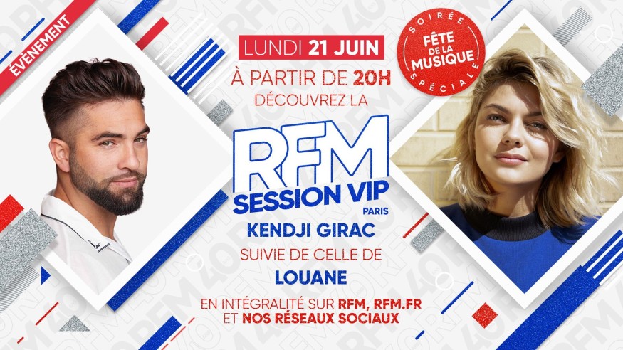 Fête de la musique 2021 : découvrez les RFM Session VIP de Louane et Kendji Girac !