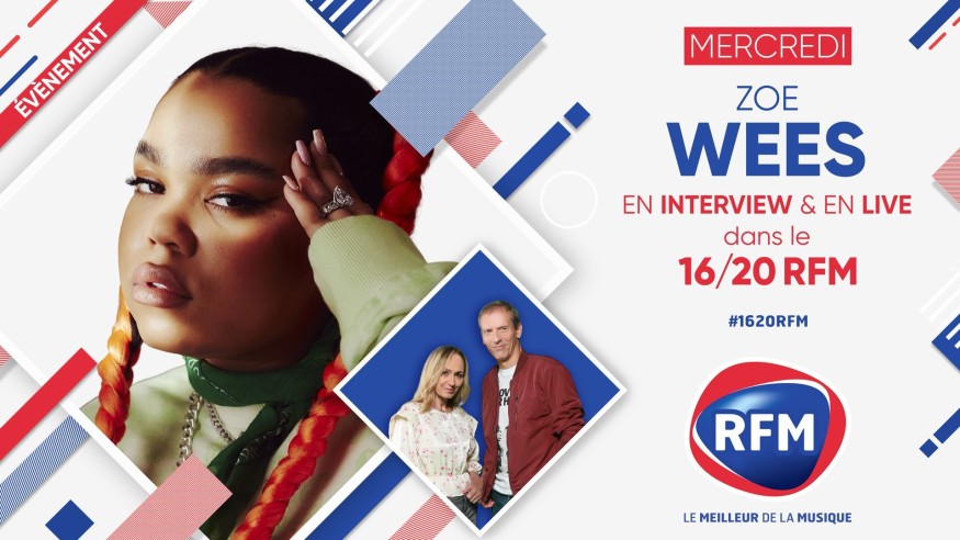 Mercredi 15 septembre: Zoe Wees en interview et en live dans le 16/20 RFM !