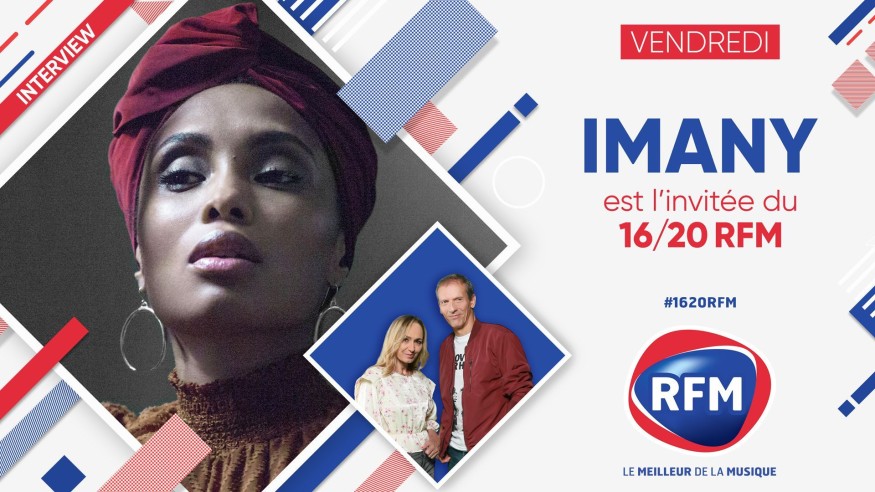 Vendredi 3 septembre: Imany est l'invitée du 16/20 RFM