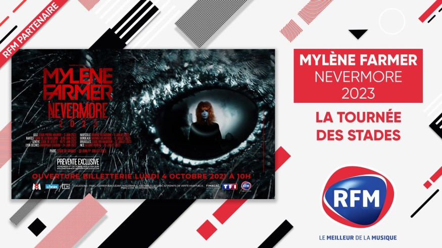 Vendredi 1er octobre: Prévente exclusive de la tournée «NEVERMORE» de Mylène Farmer !