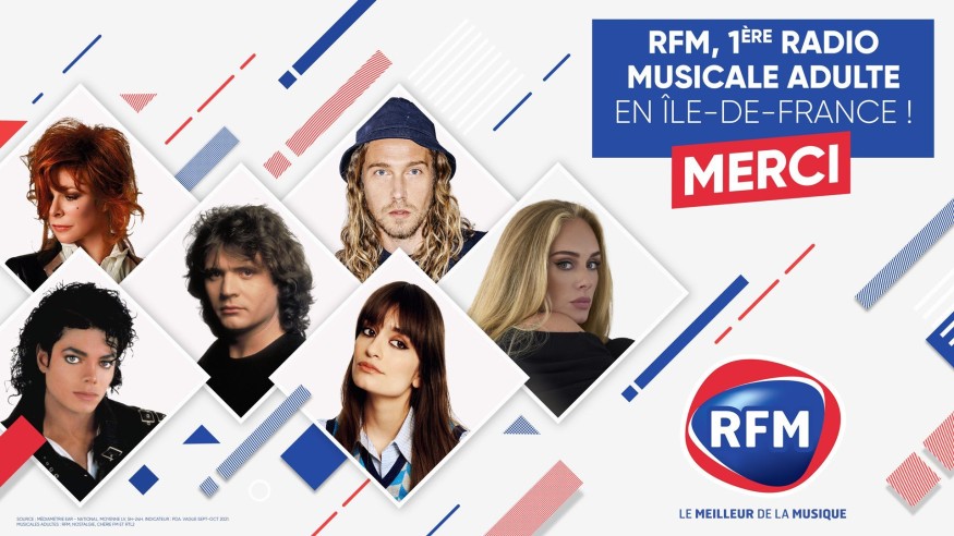 RFM, 1ère radio musicale adulte en Ile-de-France !