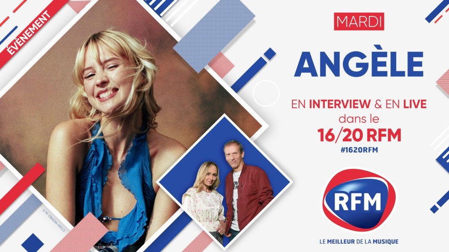Mardi 26 octobre: Angèle est l'invitée du 16/20 RFM !