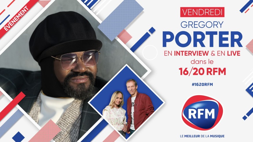 Vendredi 5 novembre : Gregory Porter est l'invité du 16/20 RFM !