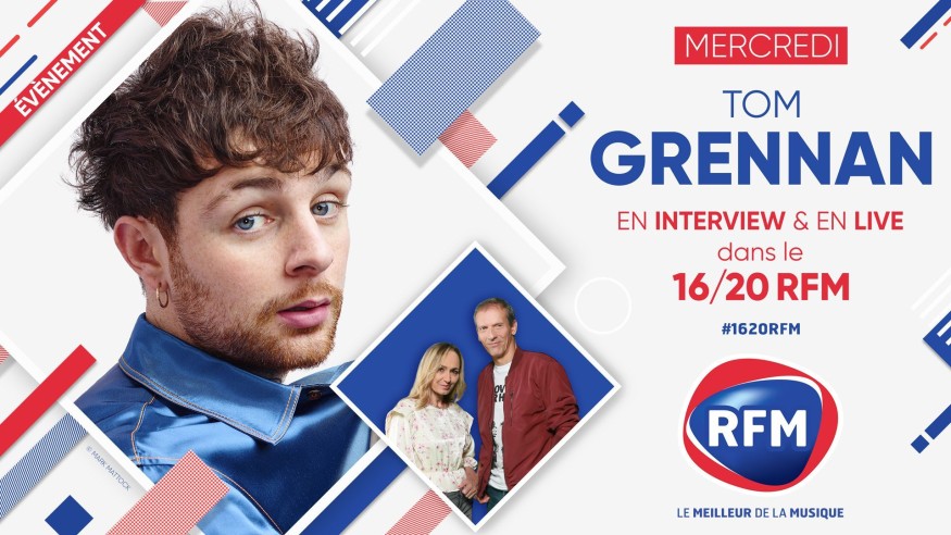 Mercredi 17 novembre: Tom Grennan est l'invité du 16/20 !