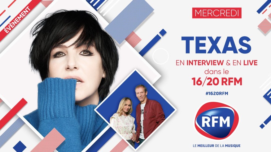 Mercredi 10 novembre : Sharleen Spiteri (Texas) est l'invitée du 16/20 RFM !