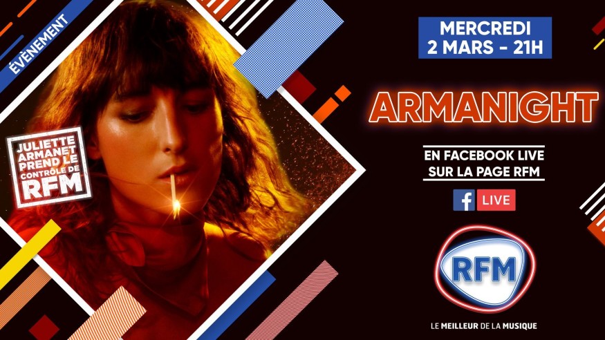 Mercredi 2 mars: découvrez la «Armanight» en Facebook Live sur la page RFM !