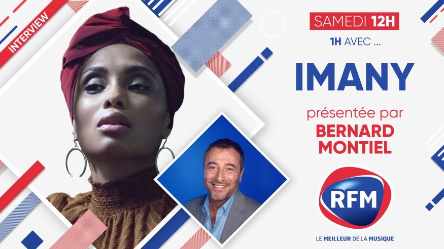 Samedi 12 février: Imany est l'invitée de Bernard Montiel