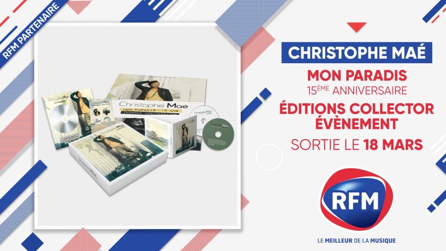 Christophe Maé:  découvrez l'édition collector 15ème anniversaire de « Mon Paradis »