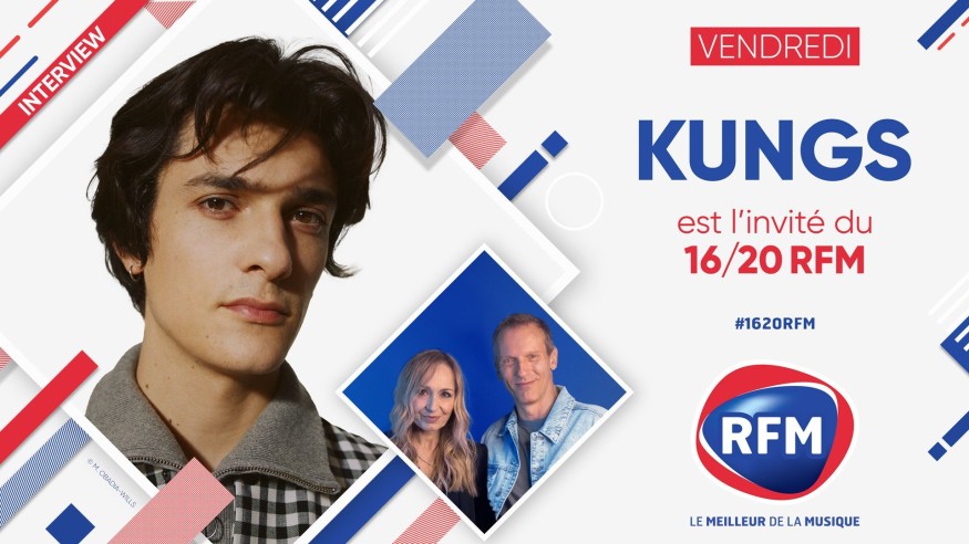 Vendredi 1er avril: Kungs est l'invité du 16/20 RFM !
