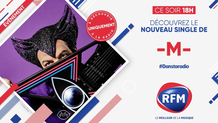 -M- : découvrez son nouveau single « Dans ta radio » à partir de 18h sur RFM !
