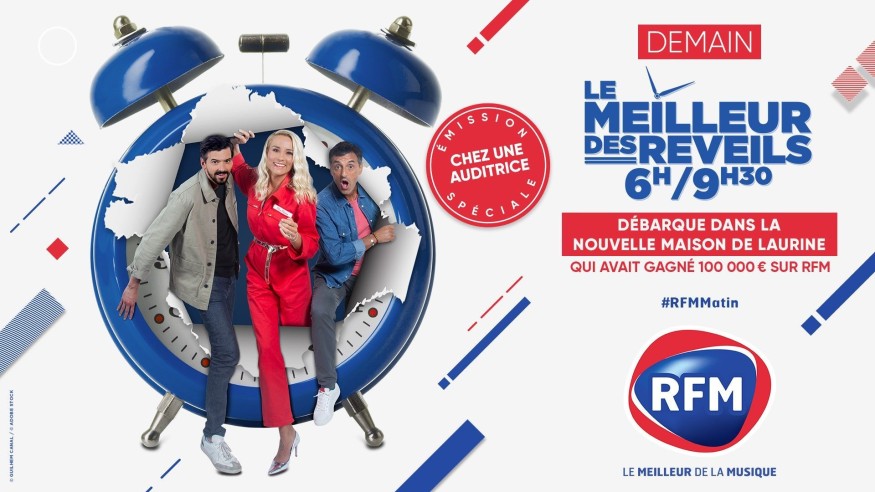 Vendredi 8 avril: Le Meilleur des Réveils débarque chez l'auditrice qui avait gagné 100.000€ sur RFM !