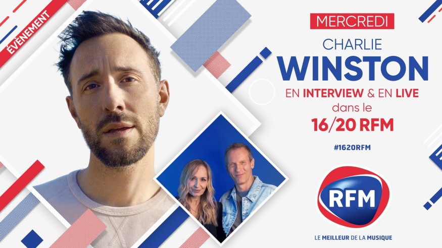 Mercredi 11 mai: Charlie Winston est l'invité du 16/20 RFM !
