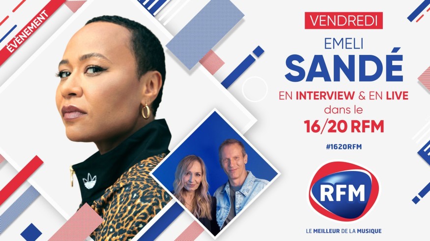Vendredi 6 mai : Emeli Sandé est l'invitée du 16/20 RFM !