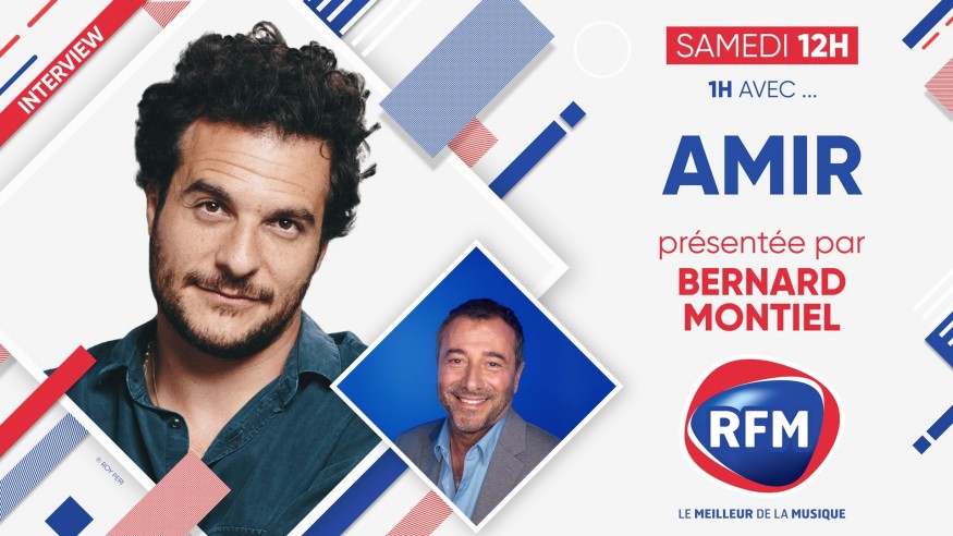 Samedi 18 juin: Amir est l'invité de Bernard Montiel