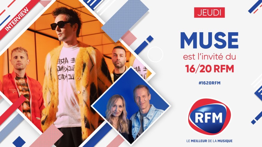 Jeudi 1er septembre: le groupe Muse sera au micro du 16/20 RFM !