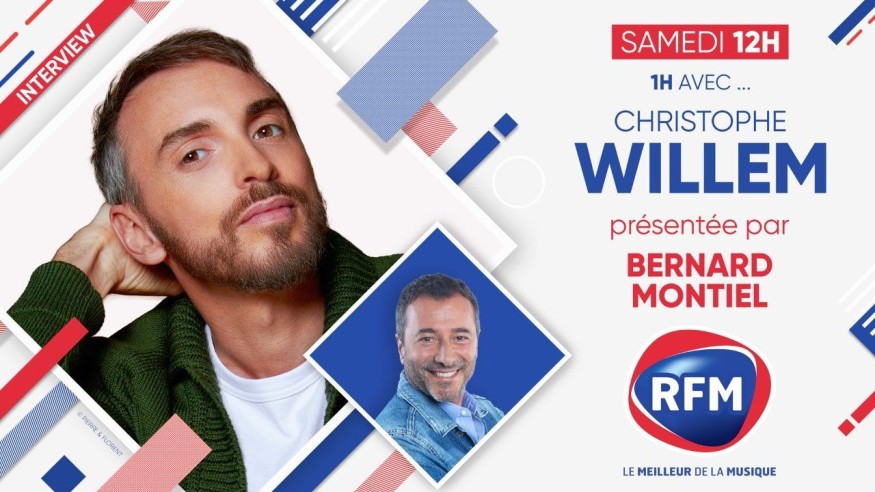 Samedi 17 septembre: Christophe Willem est l'invité de Bernard Montiel