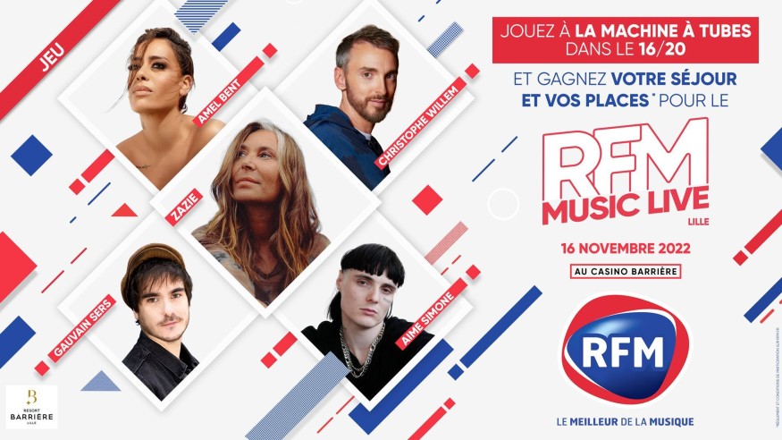 Gagnez vos places et votre séjour pour assister au RFM Music Live de Lille !