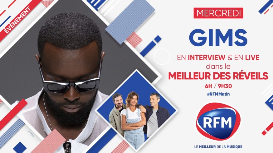 Mercredi 5 octobre : Gims est l'invité du Meilleur des Réveils