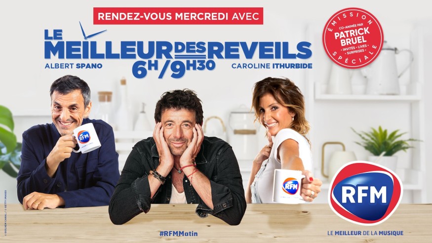 Mercredi 23 novembre: Patrick Bruel à la co-animation du Meilleur des Réveils !