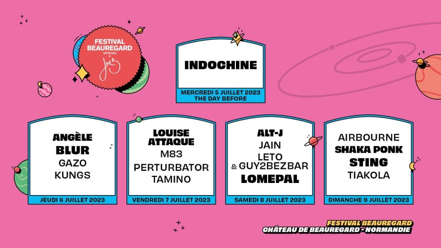 Festival Beauregard: Sting, Kungs, Jain... Découvrez les 7 noms qui viennent enrichir la programmation !