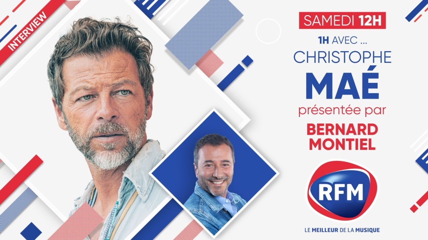 Christophe Maé est l'invité de Bernard Montiel samedi 25 mars sur RFM